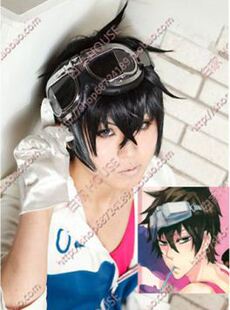 KARNEVAL狂欢节 GAREKI花砾 黑色造型款COS假发 翻翘款短发美少年