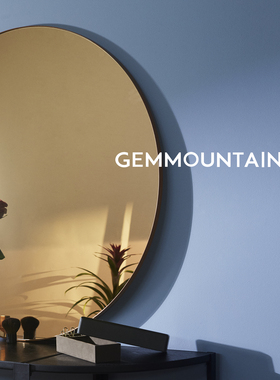 授权丹麦进口AYTM CIRCUM 彩色玻璃圆镜 浴室镜 墙面装饰镜壁镜子