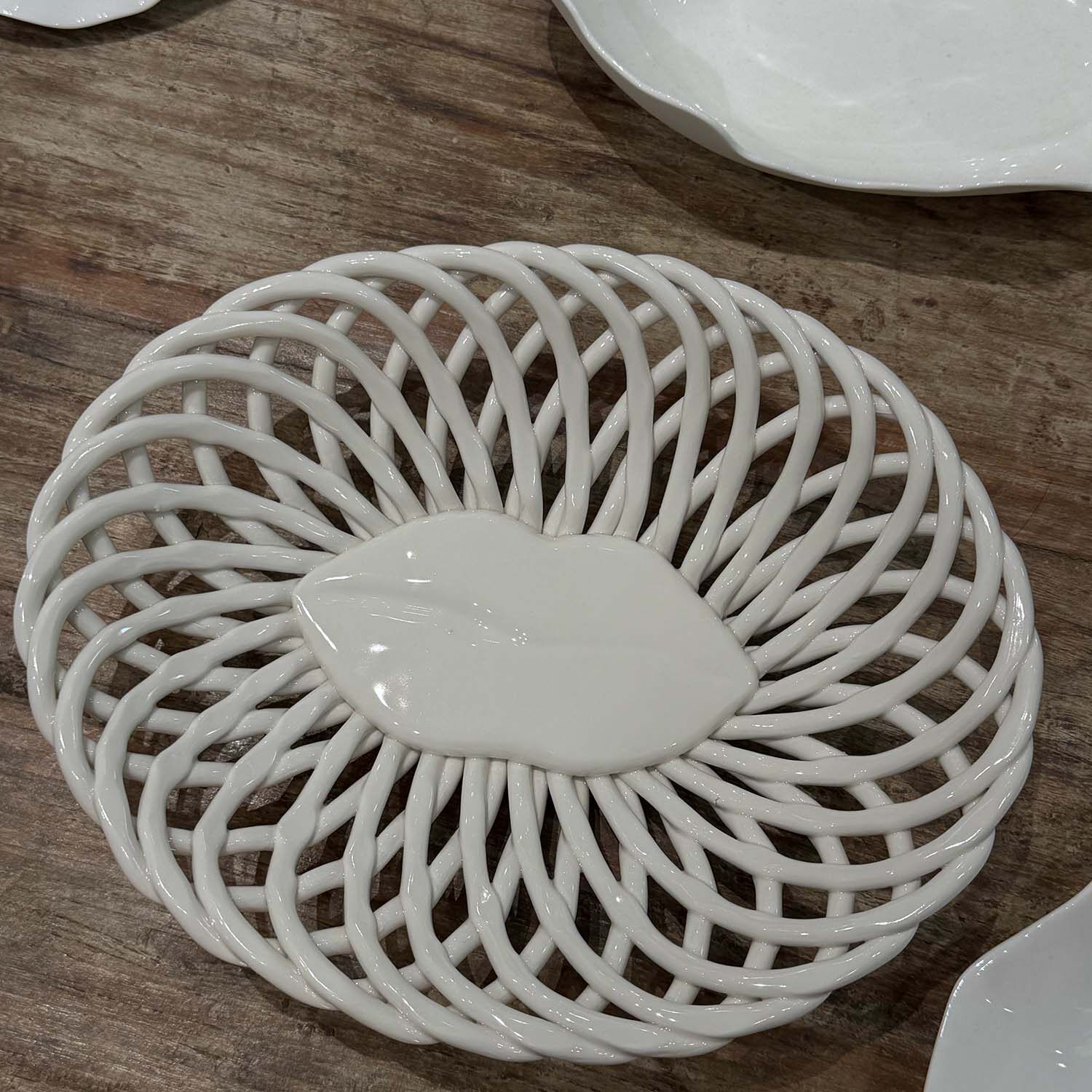 比利时serax  Les Objets 设计师陶瓷果篮面包盘造型感盘子乔迁