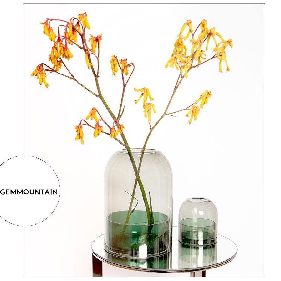 丹麦进口aytm 双层花瓶 tota 玻璃花瓶香氛器烛台花器植物罩质感