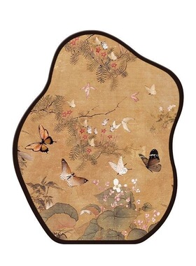 厂家严选百蝶图桌面装饰画中古风复古艺术卧室挂画小众桌面摆画电