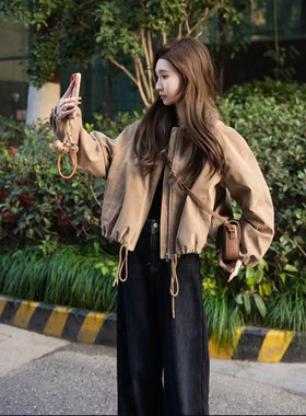 【满天星】马克华菲90白鸭绒羽绒服巴恩风麂皮绒外套秋冬款jcc