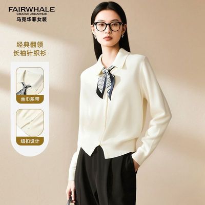 【晨曦Rachel】马克华菲女装新款休闲简约针织衫 F53004A592