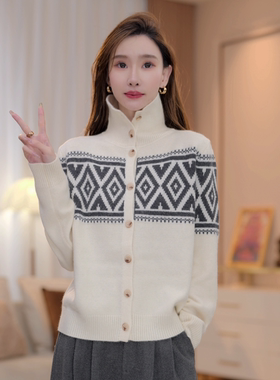 【新款上新】马克华菲冬款加厚费尔岛系列螺纹领口内搭针织jcc