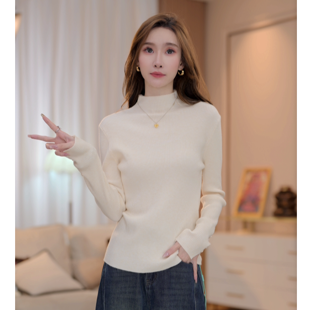 【新款上新】马克华菲女装冬季加厚三股安迪绒针织百搭jcc