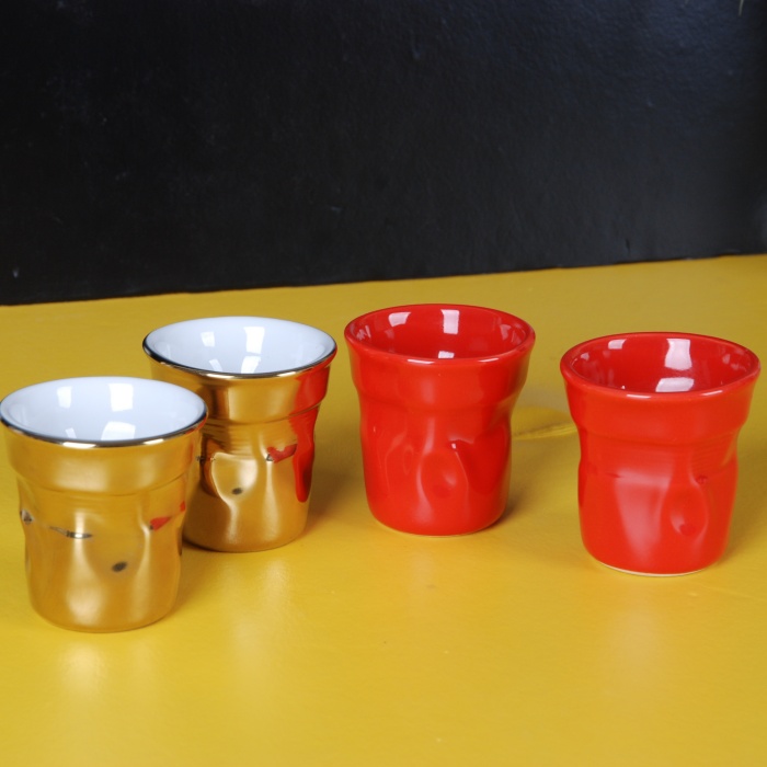 珍藏意大利比乐蒂镀金咖啡杯