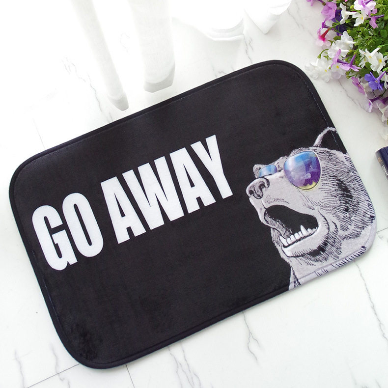 吸水搞笑欧美风防滑地垫