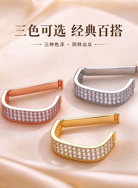 高端领巾固定卡扣女士高级感丝巾扣方巾围巾多功能领带夹新款配饰