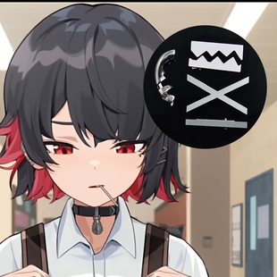 绝区零艾莲乔发夹头饰cos耳骨夹Ellen Joe道具