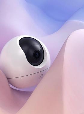 萤石C6C精灵球无线网络AI摄像头360全景家用手机远程监控高清夜视