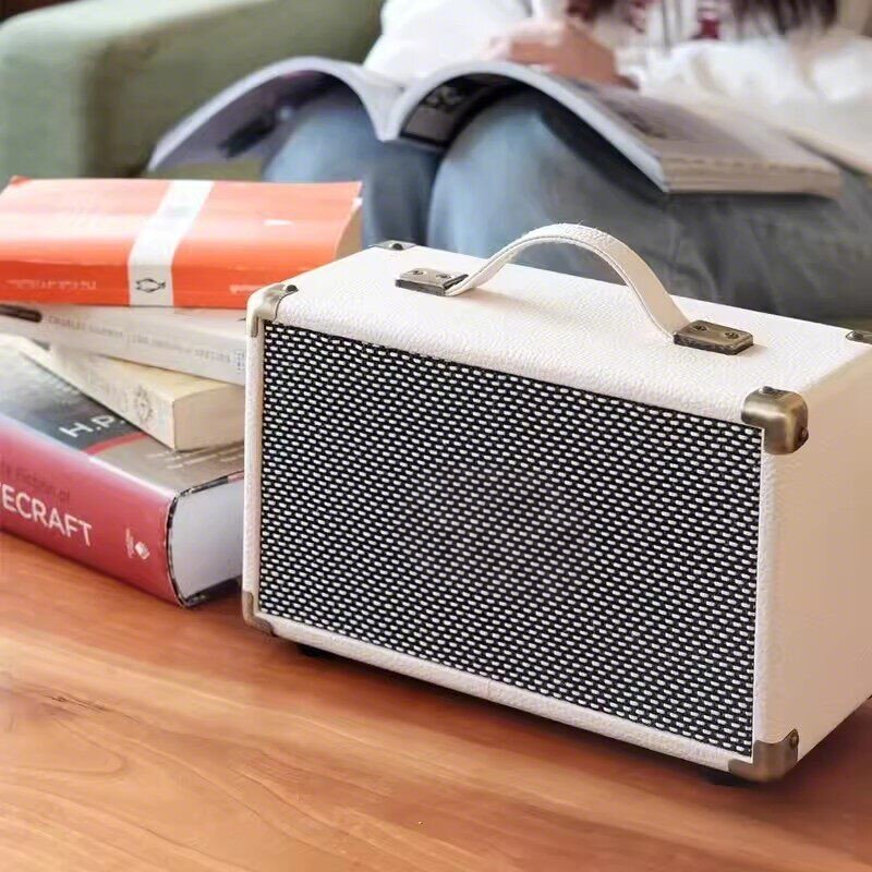 典雅怀旧！高颜值桌面手提复古无线蓝牙音箱户外露营便携式小音响