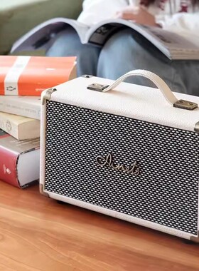 典雅怀旧！高颜值桌面手提复古无线蓝牙音箱户外露营便携式小音响