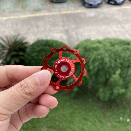 不懂瞎卖！山地公路自行车后拨导轮11T齿变速器小齿轮单车配件