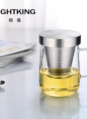 金灶明尊SG-01玻璃茶壶不锈钢内胆过滤耐热茶杯办公室单人水杯