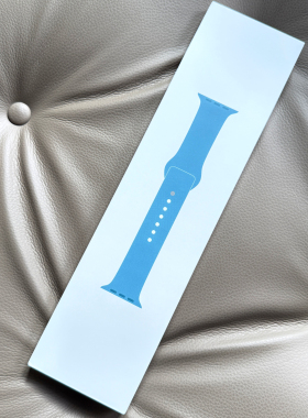全新未拆封苹果44mm Apple Watch 粉蓝色运动型表带