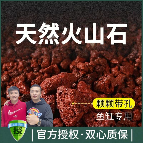 森森火山石鱼缸底砂造景底部砂石古法养鱼培菌滤材水草泥底沙免洗