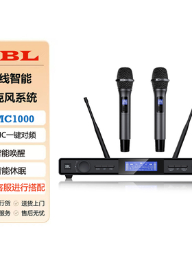 JBL  KMC1000  VM200/VM300一拖二无线家用KTV会议演讲演出话筒
