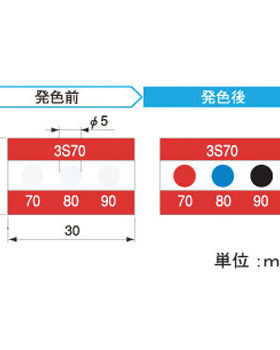ASEY 测温纸 3S50 3S55 3S60 3S65 3S70 3S75 3S80 3S85 3S90