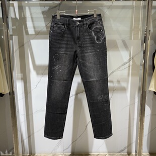 牛仔裤 26春夏老佛爷刺绣logo字母印花男士 403190 Lagerfeld Karl