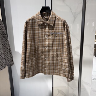 饰格纹男士 JOHN 金属logo字母铆钉装 26春夏新款 夹克外套 RICHMOND