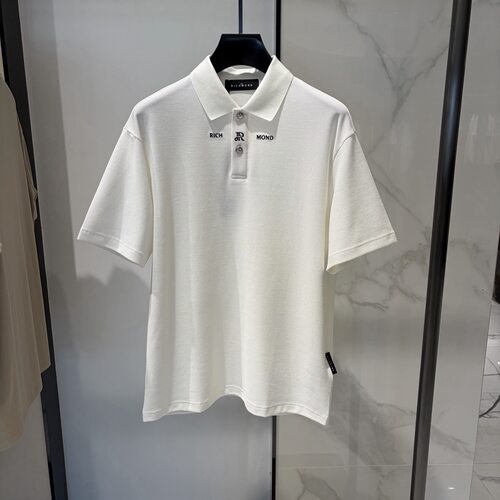 JOHN RICHMOND 26春夏新款logo字母刺绣男士翻领短袖POLO衫120020