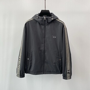 连帽棉夹克外套 卡尔老佛爷logo字母印花男士 特惠Karl Lagerfeld