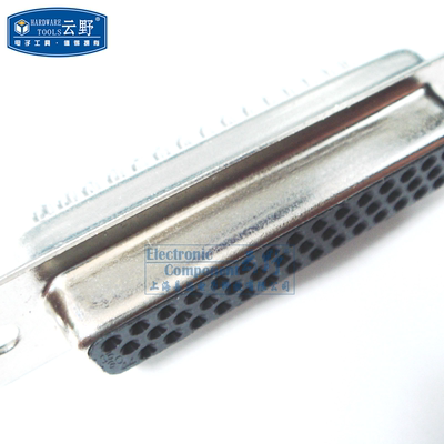 【高科美芯】 串口座DB44 三排 母头焊线黑胶 连接器D型 接插件