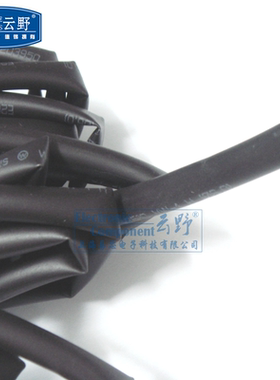 【高科美芯】 热缩管6MM F6 PVC热缩套管 黑色 阻燃热缩管 5米