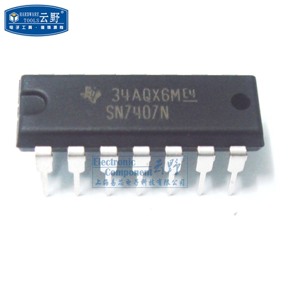 【高科美芯】IC集成电路SN7407N DIP14 6-Bit 开路集极 非反相 缓