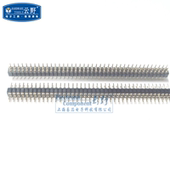 镀金 全新原 直针 直插间距2.0mm 高科美芯 圆孔双排针2X40芯