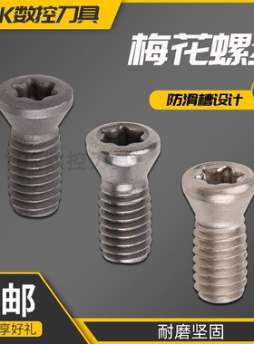 12.9级高强度梅花螺丝台湾加硬灰色车刀螺丝铣刀杆U钻快速钻扳手