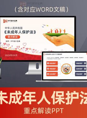 未成年人保护法解读PPT课件 关爱下一代贫困儿童青少年普法PPT