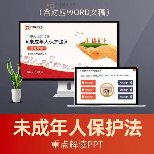 未成年人保护法解读PPT课件 关爱下一代贫困儿童青少年普法PPT