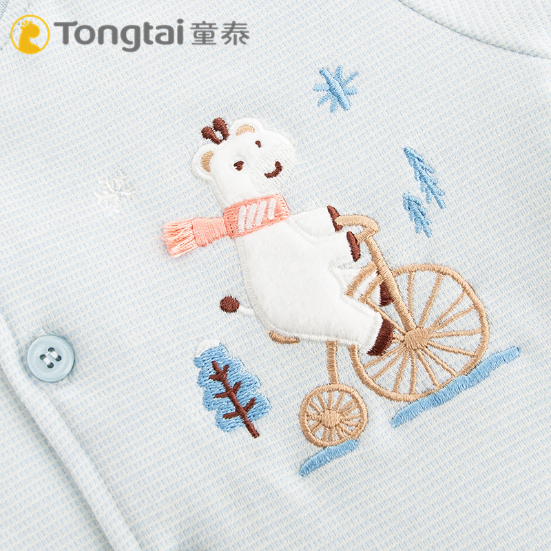 TONGTAI 싱글 피스 코튼 코트 가을 겨울 코튼 패딩 남성과 여성 베이비 코튼 패딩 가디건 겨울 퀼트 따뜻한 탑 순수 코튼