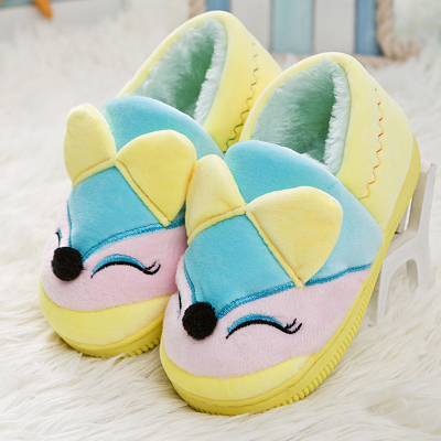 Chaussons enfants en suède pour hiver - semelle caoutchouc - Ref 1024249 Image 4