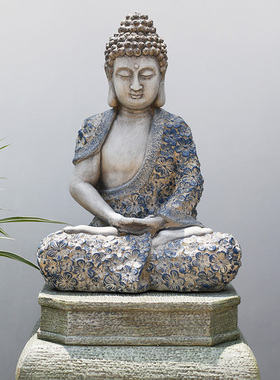 禅意佛像摆件中式庭院造景