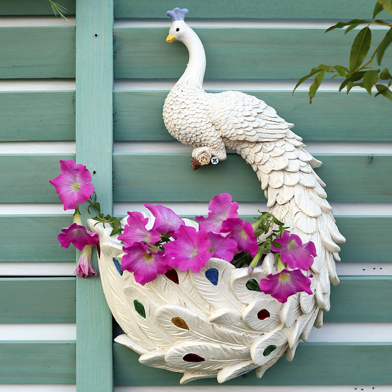 庭院花园特色动物造型阳台壁饰墙壁装饰创意多肉绿植垂吊悬挂花盆