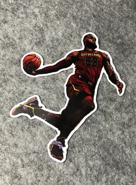 23号詹姆斯骑士队篮球个性汽车摩托改装车后窗划痕漂移机车D773