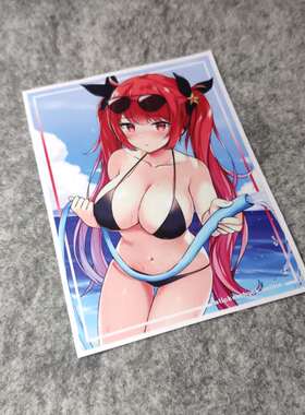 二次元cp改装痛车摩托贴电动车老婆酱侧窗JDM烫画D1633