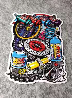 个性车贴潮流改装汽车贴摩托贴纸废品收购站烫画车贴D1787