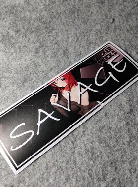 JDM烫画二次元日漫暗黑女孩文字贴改装摩托贴电动车侧窗D2115