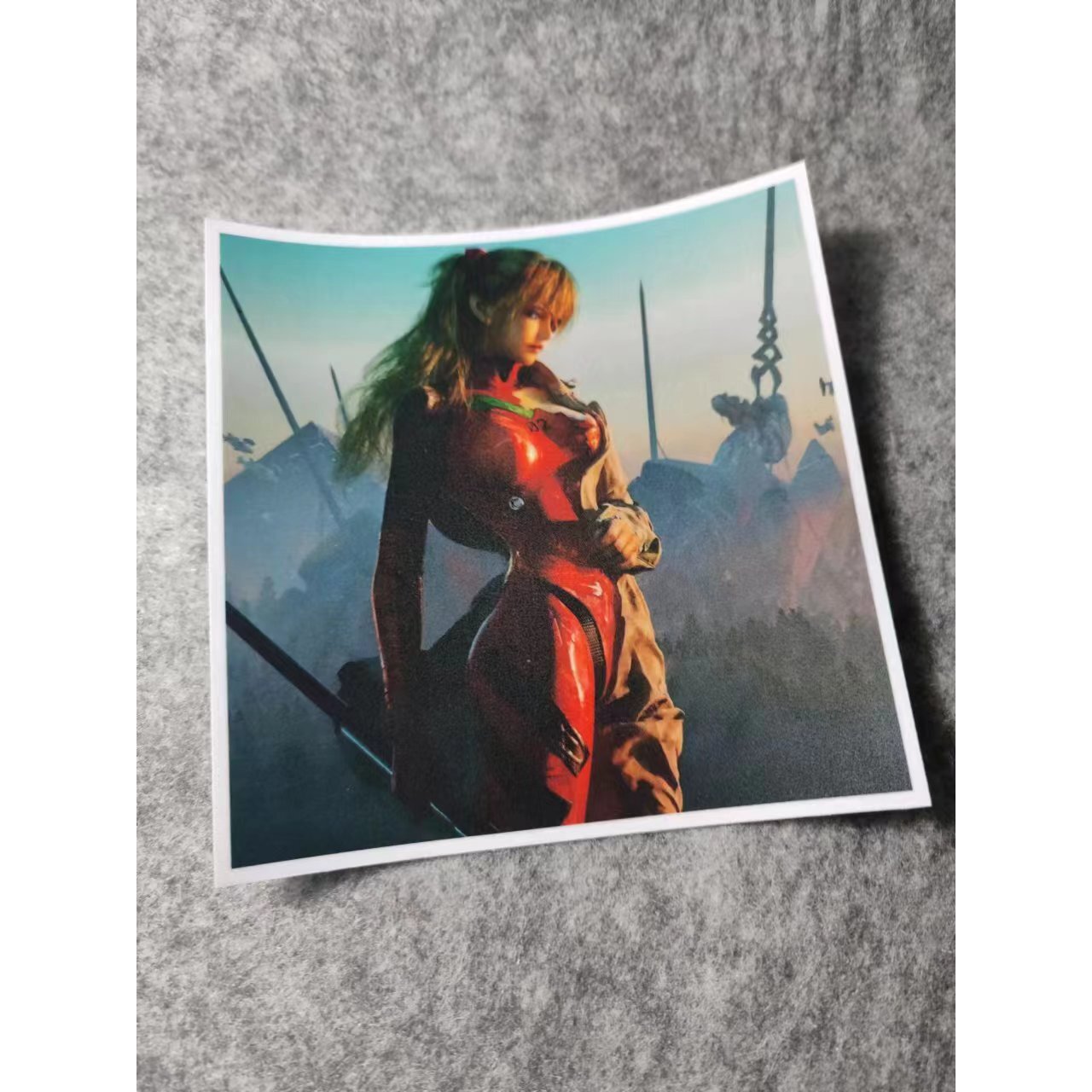 日漫烫画划纹贴卡通美女动漫二次元超级车贴画摩托贴D2910