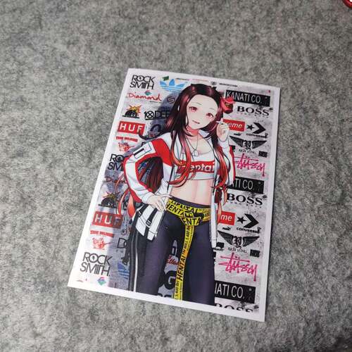 潮流反光贴二次元漫画老婆酱改装汽车摩托贴纸痛车小窗车贴D2217