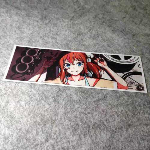 潮流改装二次元动漫汽车贴摩托贴纸侧窗二次元划纹烫画D1823