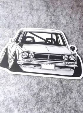 个性装甲新款汽车摩托改装车贴窗划痕遮挡touge漂移机车摩托D1858