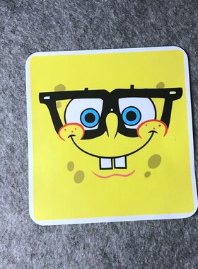 改装车贴汽车摩托车贴海绵宝宝滑雪板表情心情划痕贴漂移贴D294