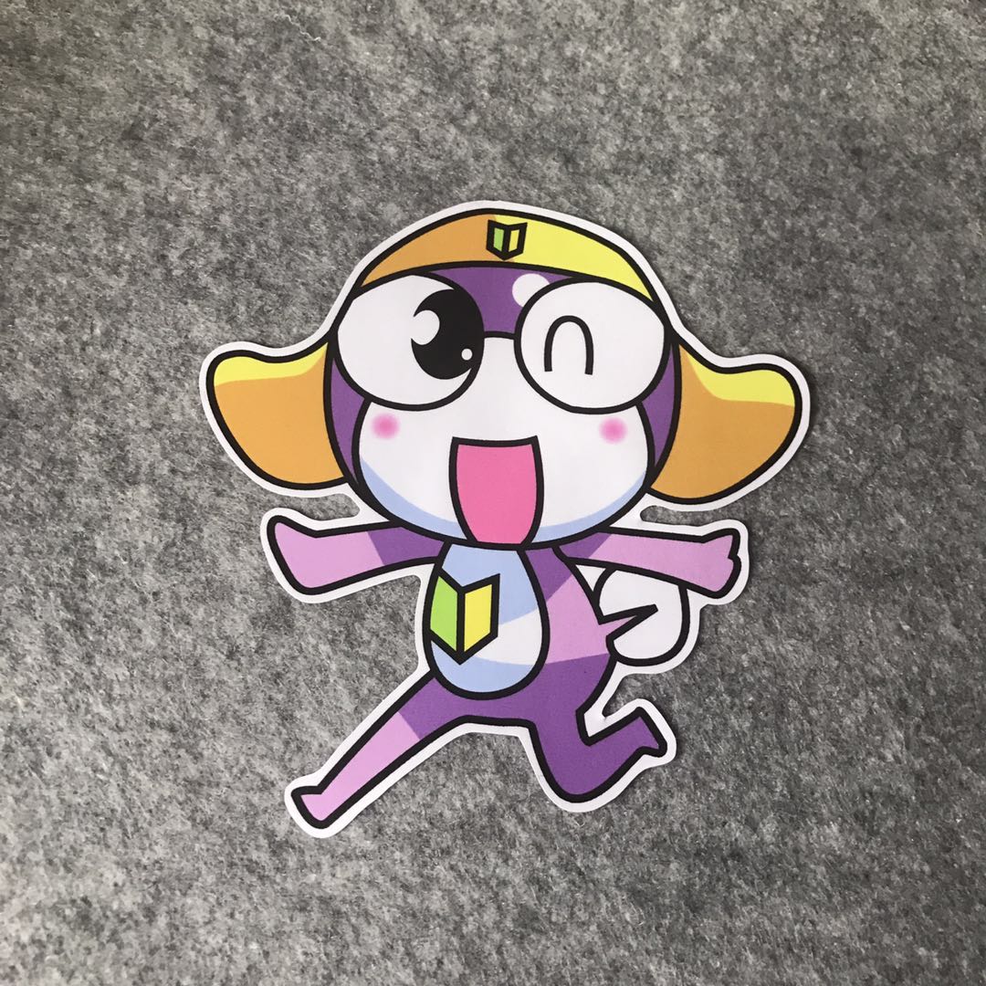 jdm改装日系卡通划痕车贴