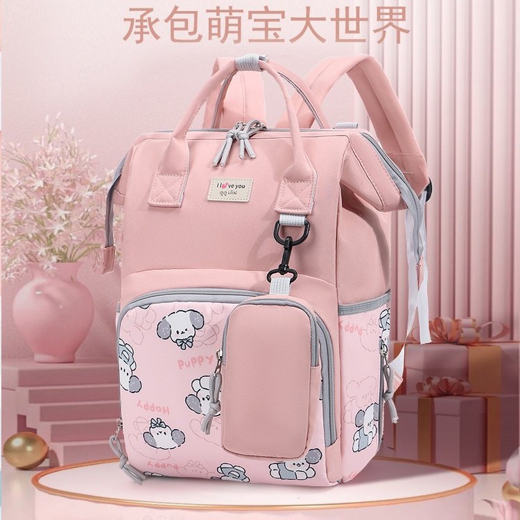 大容量可挂推车轻便妈咪双肩包图片