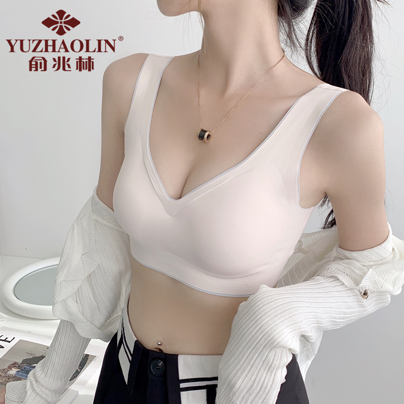 性感无痕无钢圈聚拢内衣女生背心式运动舒适简约文胸-第2张图片-提都小院