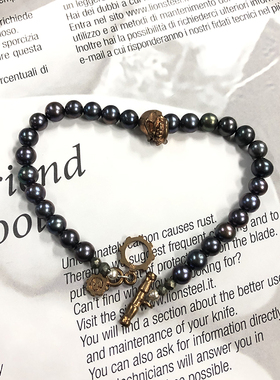 美国小骷髅朋克风淡水珍珠现货